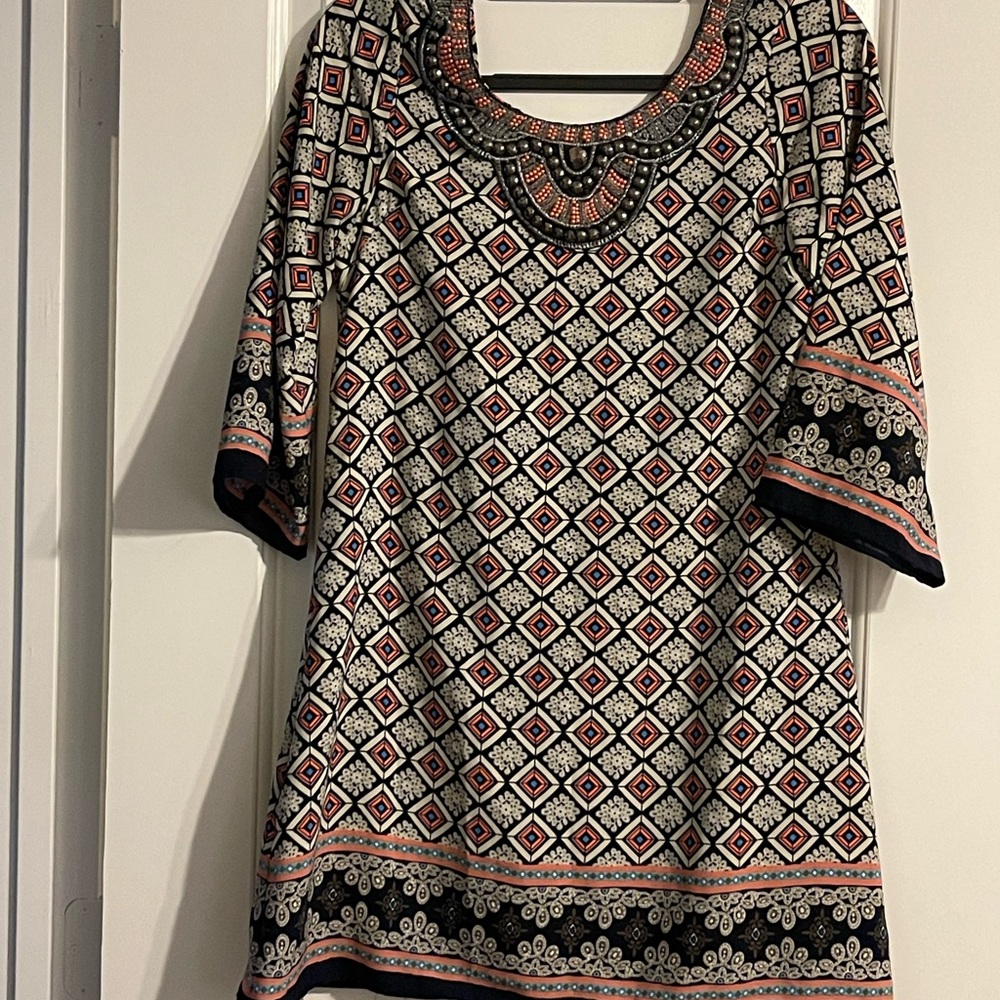 HARPER, Women Tunic / dress.  Low back. Long sleeves.